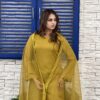 3-piece crepe georgette suit with organza dupatta – semi-formal festive women’s outfit